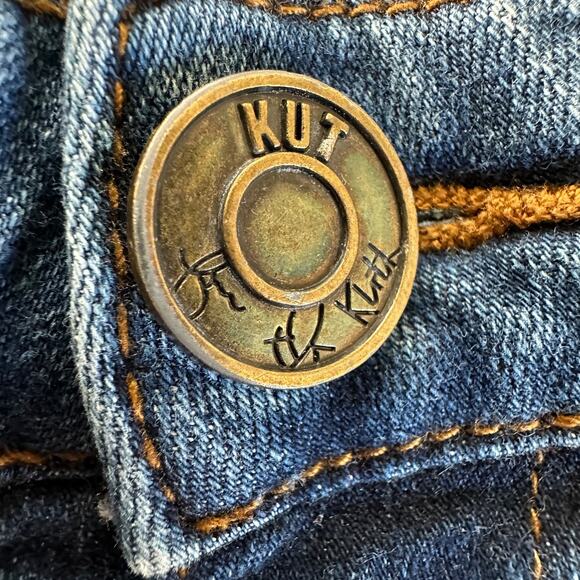kut from the kloth womens jeans 14 blue denim katy boyfriend mid rise preowned - Picture 9 of 11